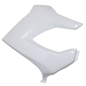 CARENAGE LATERAL RESERVOIR 50 A BOITE POUR DERBI SENDA 1994>2010 BLANC BRILLANT DROIT - code 403SA0P814