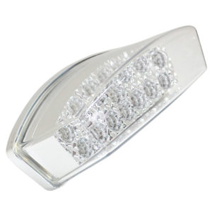 FEU ARRIERE 50 A BOITE POUR DERBI SENDA 1995>2001/PEUGEOT 50 XP6 XR6/MBK 50 X-LIMIT/YAMAHA 50 DTR LEXUS TRANSPARENT AVEC LED HOMOLOGUE CEE (15 LEDS)  - code 6A3S1T0S24