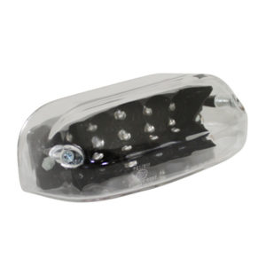 FEU ARRIERE 50 A BOITE POUR DERBI SENDA R 2002>/GILERA 50 SMT RCR 2000>2007 LEXUS BLACK AVEC LED HOMOLOGUE CEE (15 LEDS ROUGE)  - code 6F1SGT1S24