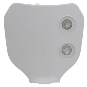 FORK NUMBER PLATE GEARBIKE WITH HALOGEN 2x20W WHITE - code 7539900814