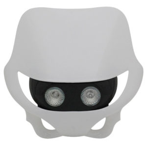 FORK HEADLAMP GEARBIKE ENDURO HALOGEN 2x20W WHITE (WITH BRACKETS) - code 7599900814