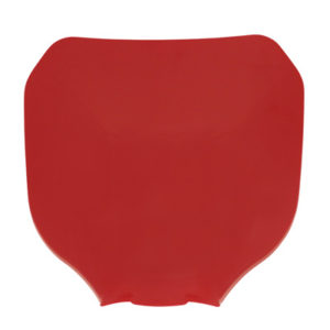 FORK NUMBER PLATE GEARBIKE RED WITH FASTENERS - code 8CU9900114