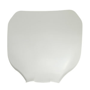 FORK NUMBER PLATE GEARBIKE WHITE WITH FASTENERS - code 8CU9900814