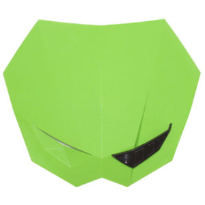 FORK HEADLAMP GEARBIKE RIVALE WITHOUT LIGHTING (WITH BRACKETS) GREEN KAWA - code 8CY990P41C4