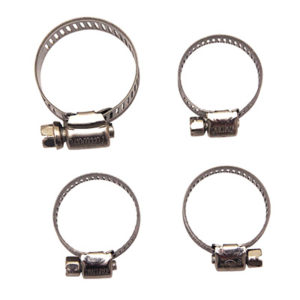 COLLIER DE DURITE DE REFROIDISSEMENT POUR DERBI SENDA 2006> EURO3 ORANGE (JEU DE 4) - code QK5SL00004