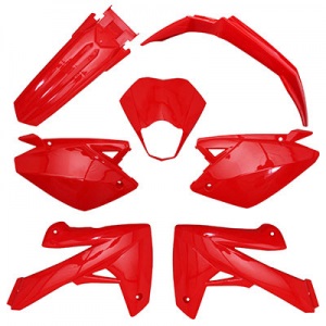 CARROSSERIE 50 A BOITE ADAPTABLE RIEJU MRT ROUGE 7PCS - code 007M8APRED