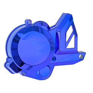 CARTER D'ALLUMAGE 50 A BOITE POUR DERBI SENDA 2006> BLEU ANODISE - code 511SA0B534