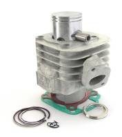 CYLINDRE COMPLET ALU ADAPTABLE MINARELLI HORIZONTAL AIR OVETTO APRILIA SR - code D04010A004