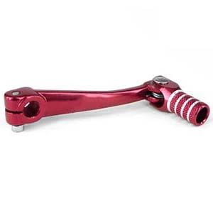 GEAR LEVER FOR MINARELLI 50 AM6 ALU EH1 RED ANODIZED FOLDING - code EH1A10ARED
