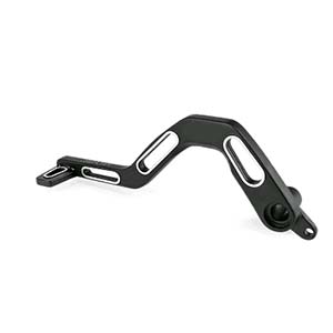 BRAKE PEDAL GEARBIKE LIGHTY ADAPTABLE DERBI SENDA ALU BLACK - code EM4S10ABLACK